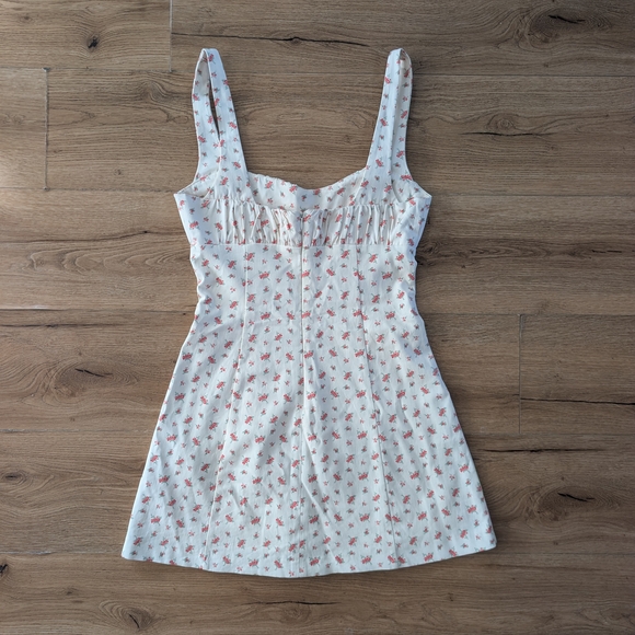 Floral Mini Dress with Square Neckline - Picture 5 of 6